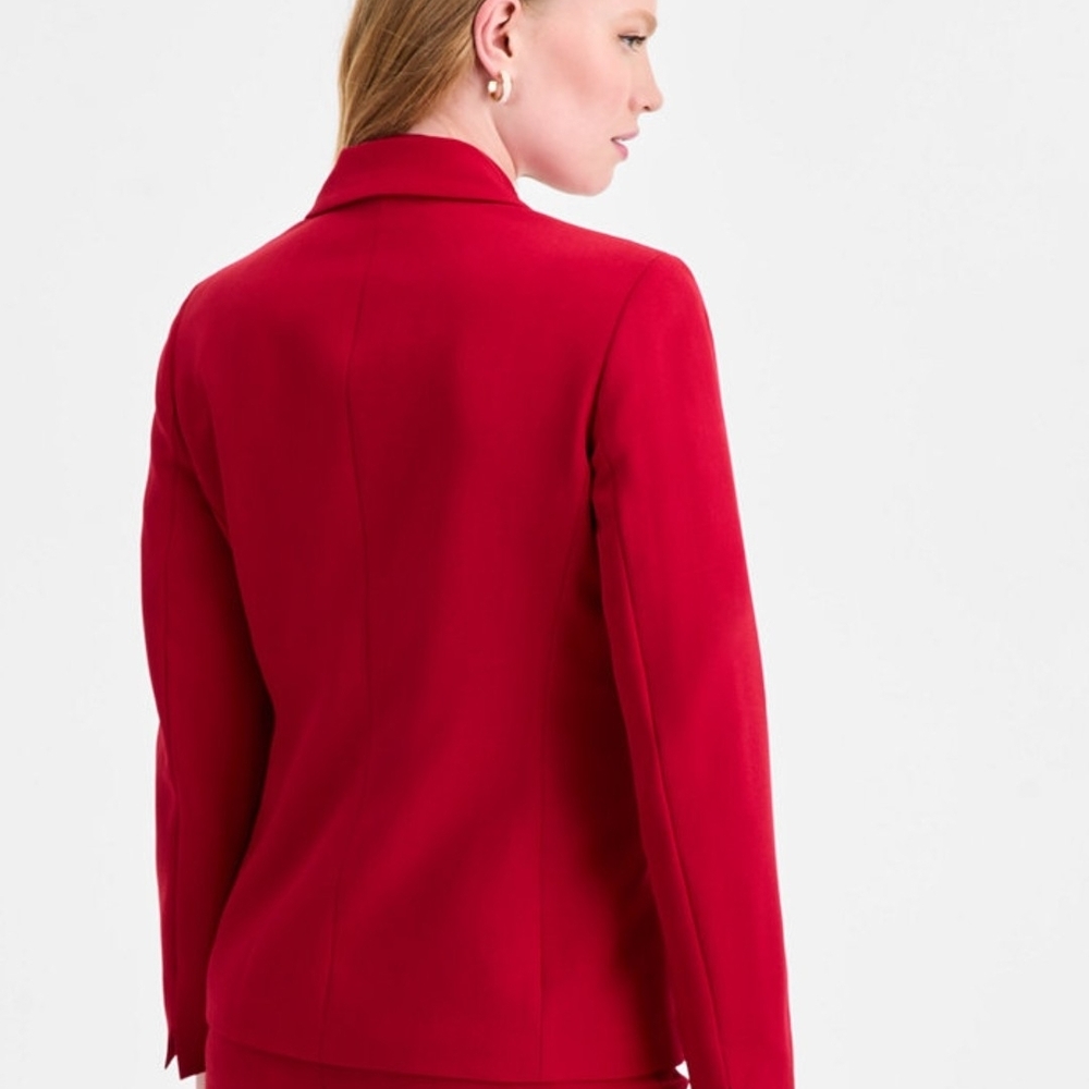 Kasper Vibrant Red Suit Jacket - Picture 2 of 3
